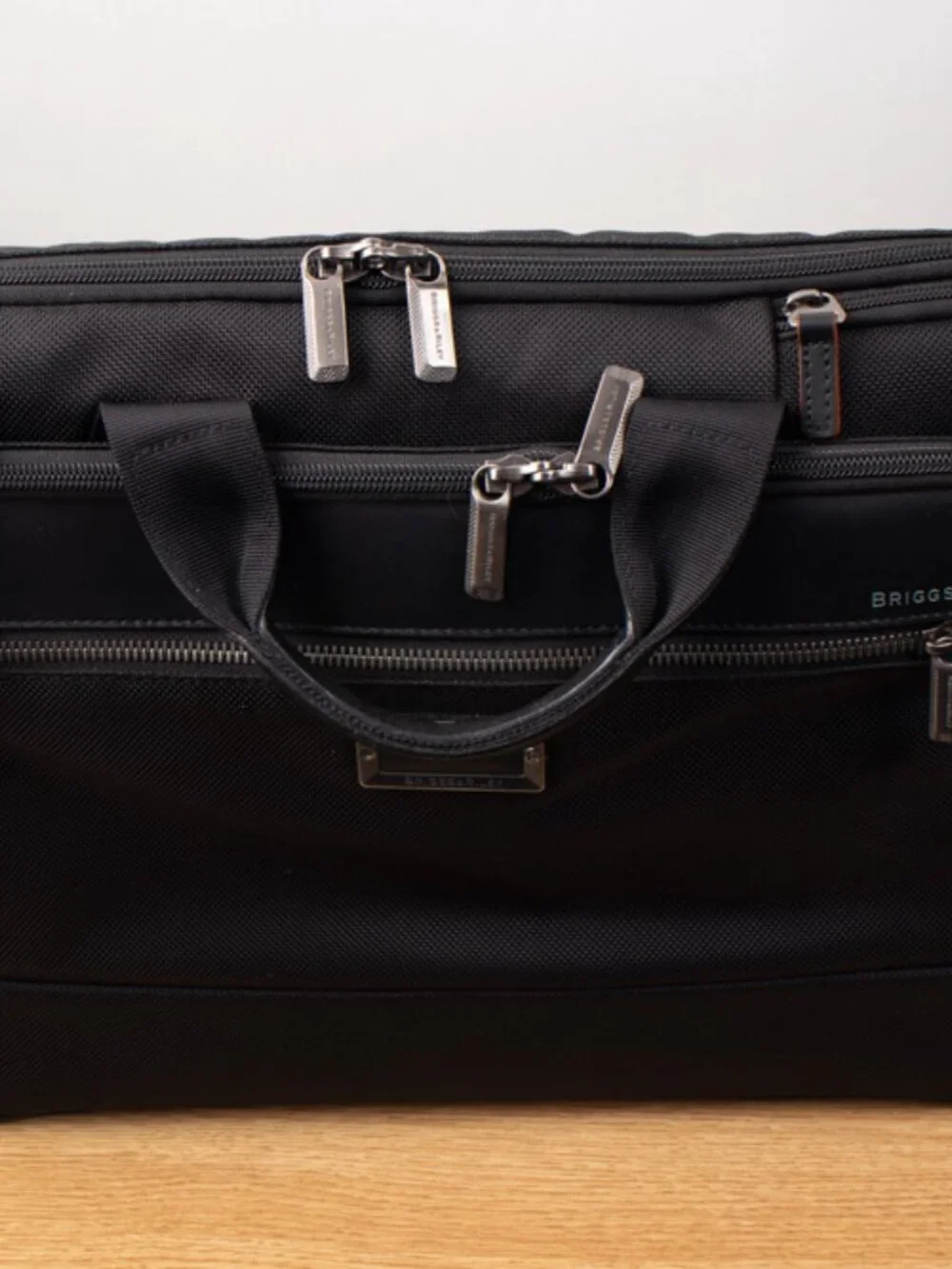 Briggs & Riley @Work Slim Brief Black Laptop Bag Nylon 15.6